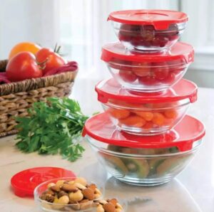 5 Bowls de vidrio